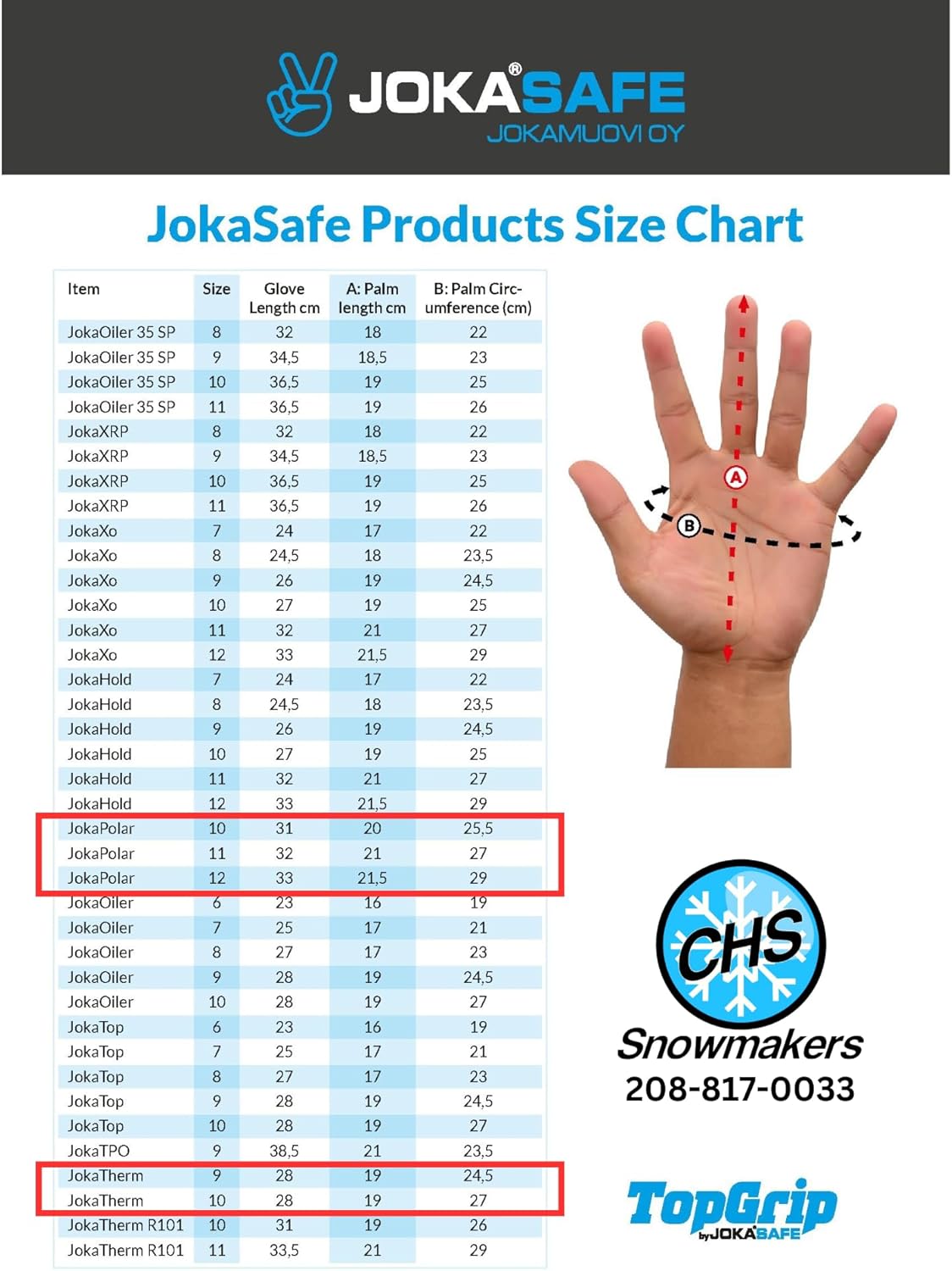 POLAR GLOVES 12-XL