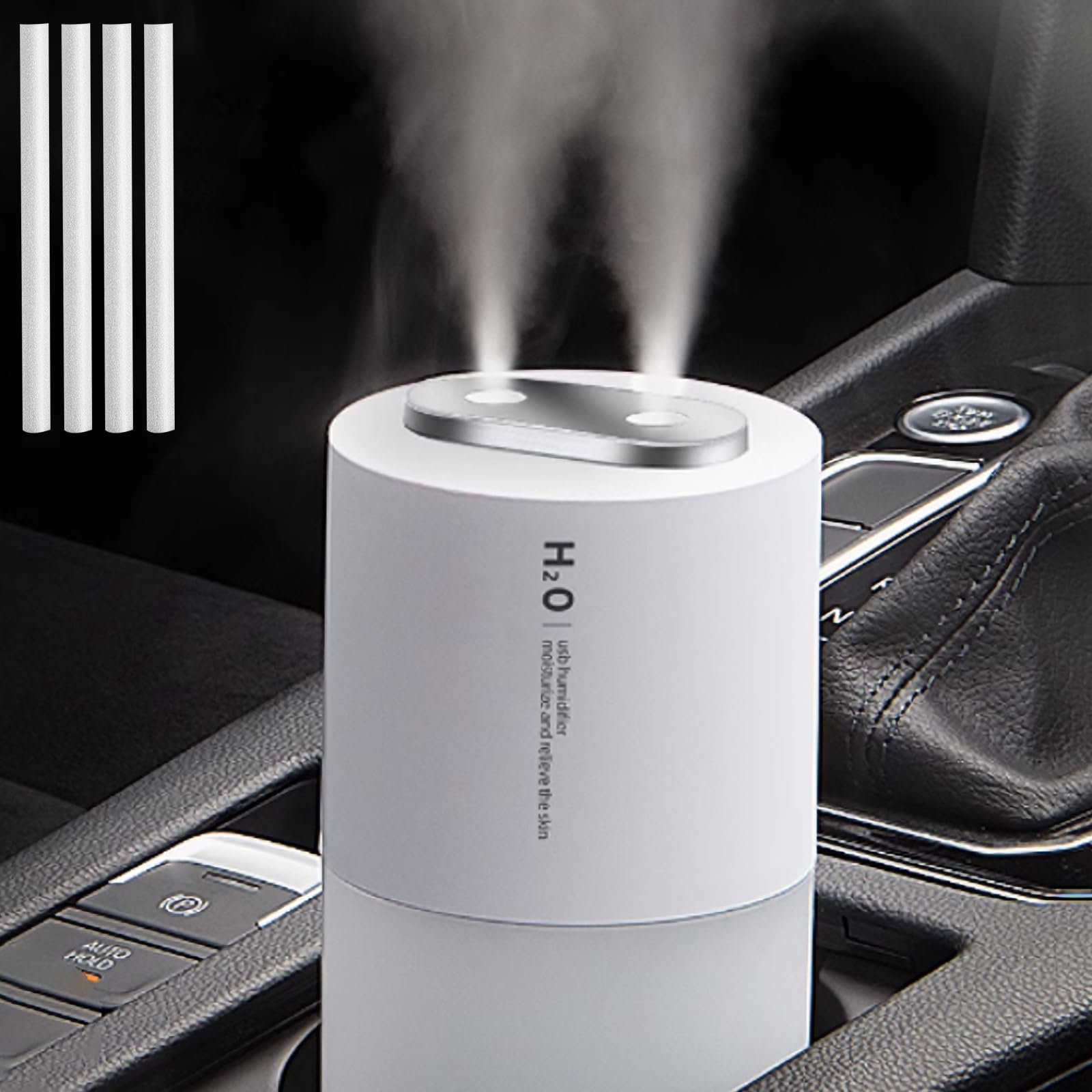 Car Humidifier Diffuser Cordless Battery Operated Humidifier For Car Plants Home Baby Kids Bedroom Office Desktop Portable Mini