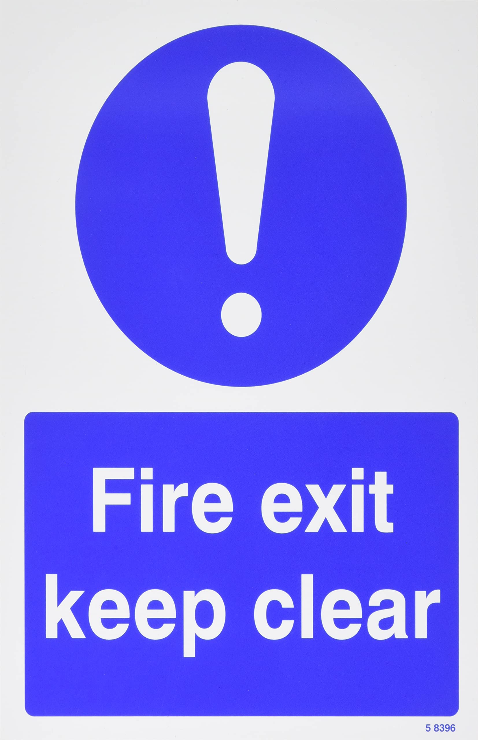 Caledonia Signs58396 Fire Exit Keep Clear, A4 Rp