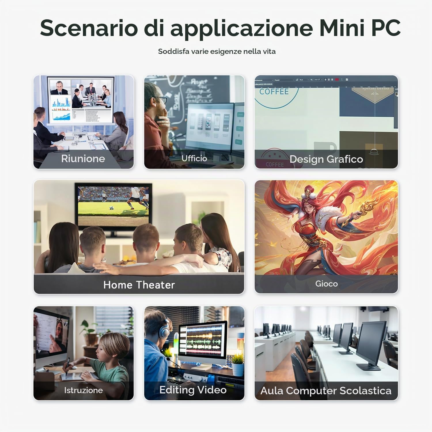 Beelink SER5 MAX Mini PC, AMD Ryzen R7 7735HS (8C/16T, fino a 4.75GHz), Mini Desktop Computer 24GB LPDDR5 RAM 500GB PCIe SSD, Triplo Display 4K, HDMI/DP/Type-C/WiFi6/BT5.4/2.5G LAN