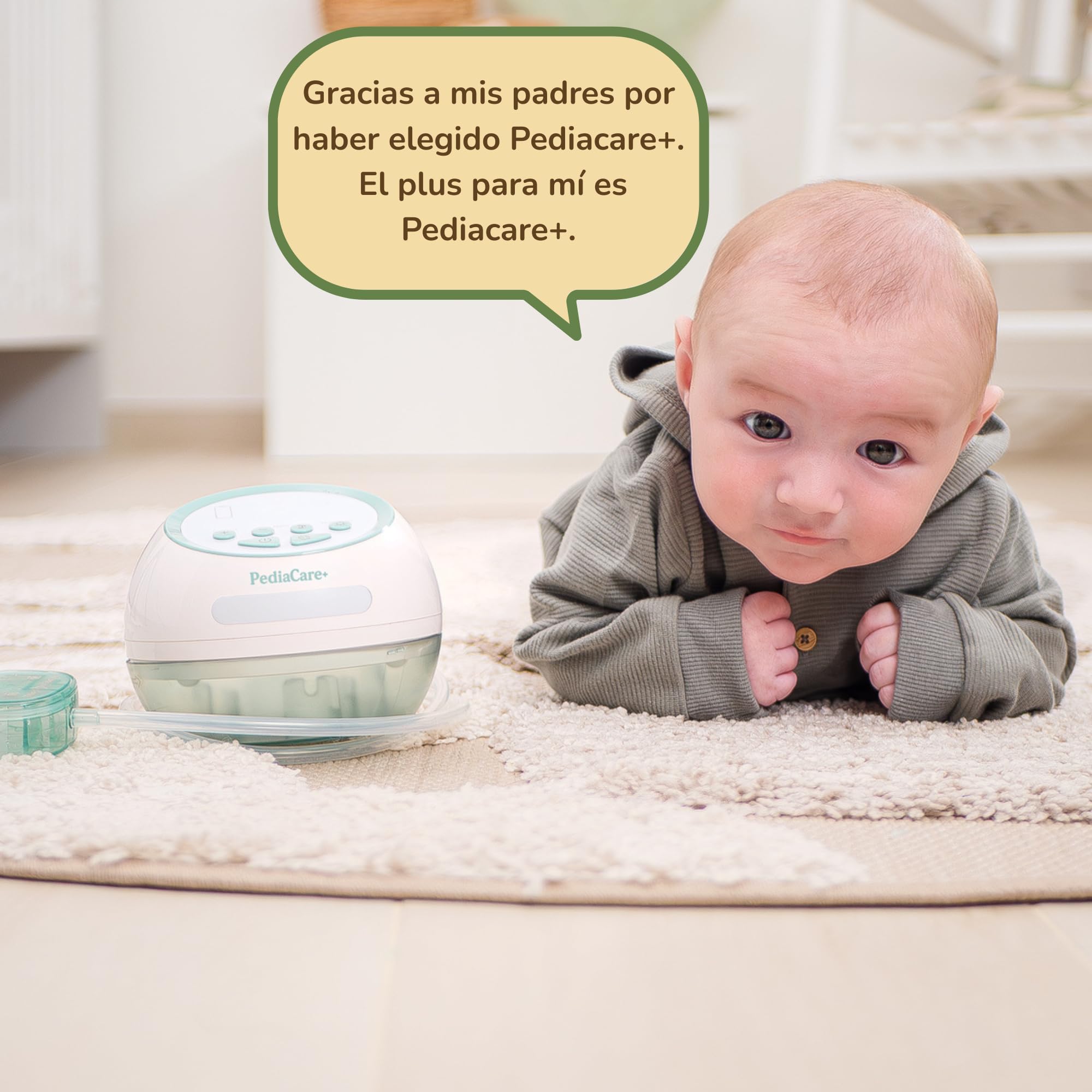 Pediacare+ Aspirador Nasal Eléctrico Bebé Silencioso – Saca Mocos Bebé Recargable, Higiénico con Función de Esterilización, Aspirador Nasal Recién Nacidos y Niños