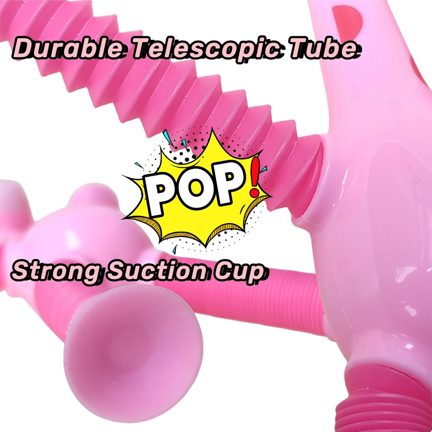 12 Pcs Telescopic Suction Cup Giraffe Toy-Sucker Pop Tube Fidget Sensory Toys Party Favors For Kids Toddler Age 3 4 5 6 7 8 9,Valentine Day Birthday Return Gifts Goodie Bag Stuffers Classroom Prizes