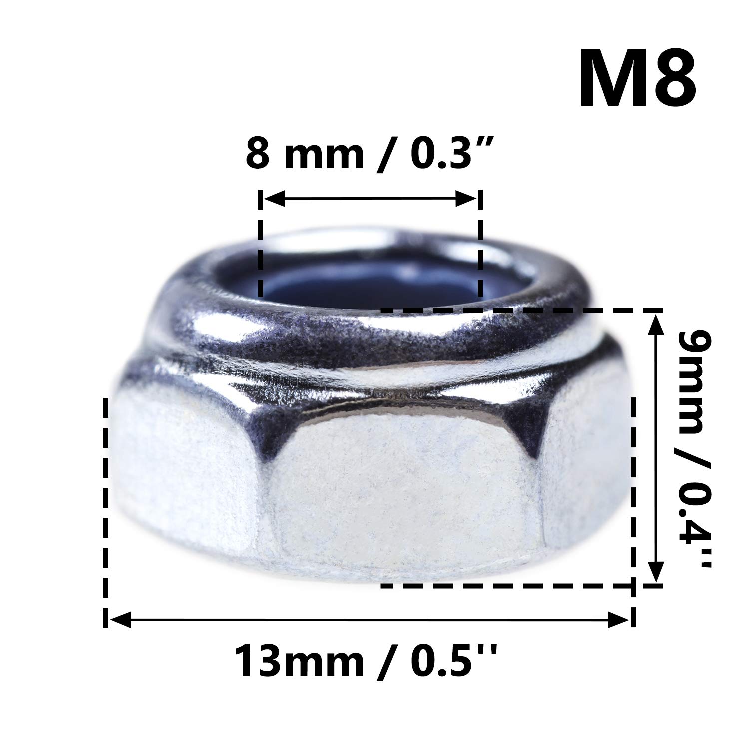 DADI BLOCCANTI 982 INOX M.10 A2 - Foto 4