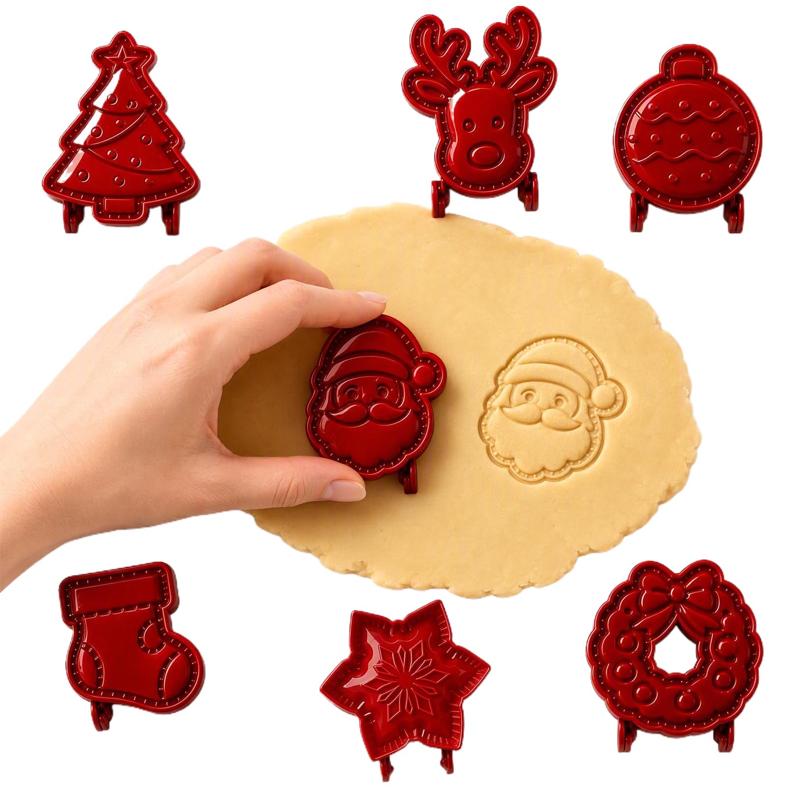 Stampo per Mini Torte a Mano, Set di Teglie DIY Natale Antiadese