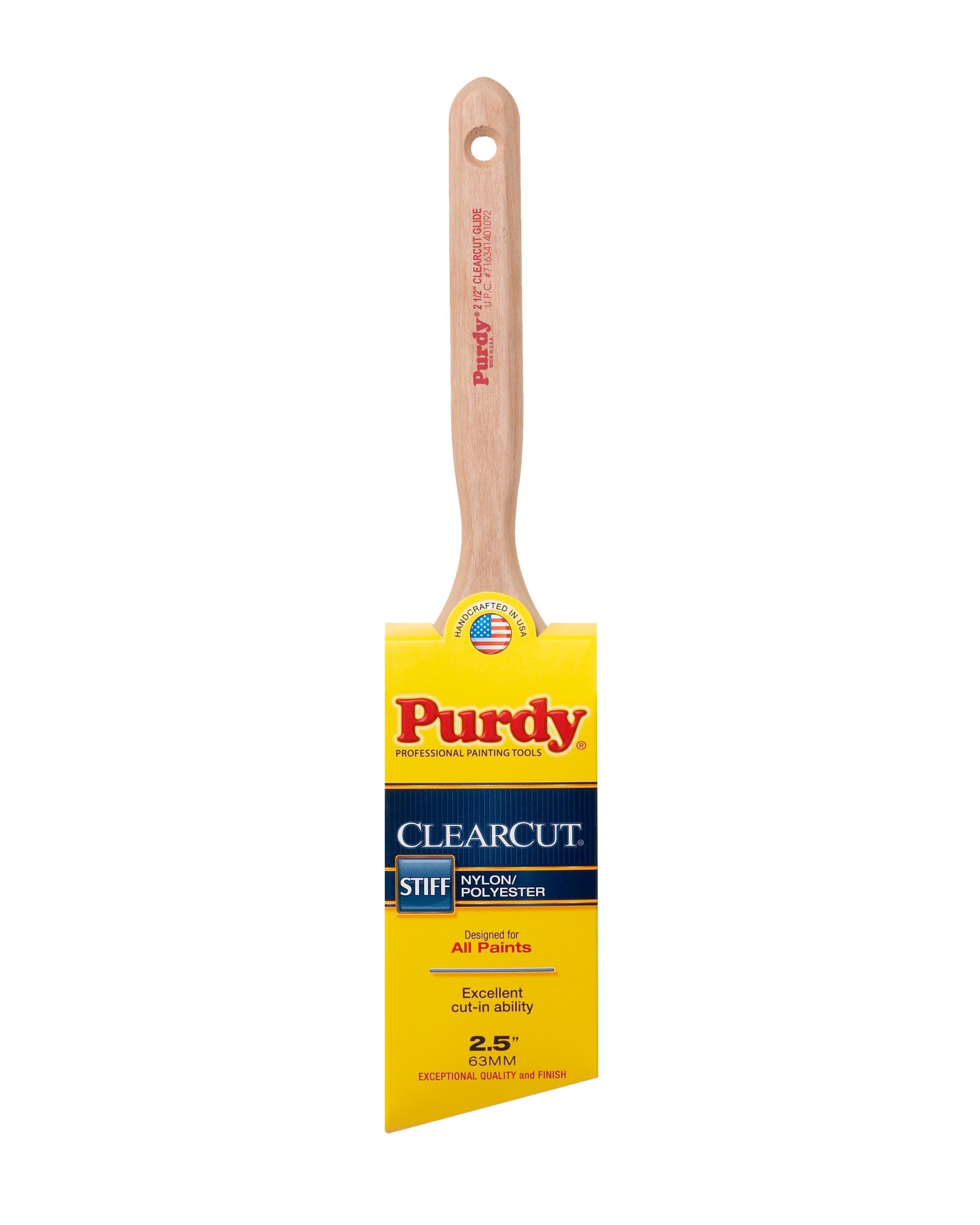 Purdy 144152125 Clearcut Angular Trim Glide Brush, 2-1/2-Inch, 6-Pack
