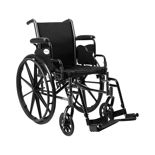 McKesson Wheelchair, Swing Away Foot Leg Rest, Desk Length Arms Flip Back, 16 in Seat, 300 lbs Weight Capacity, 1 Count