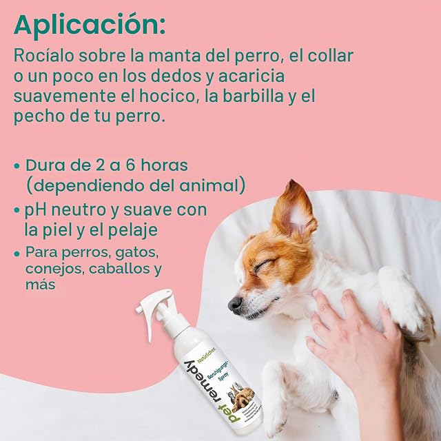 Foto 5 de 8 de Pet Remedy Emmi - Juego de calmante todo en uno, tapón aromático y mini spray contra el estrés en mascotas…