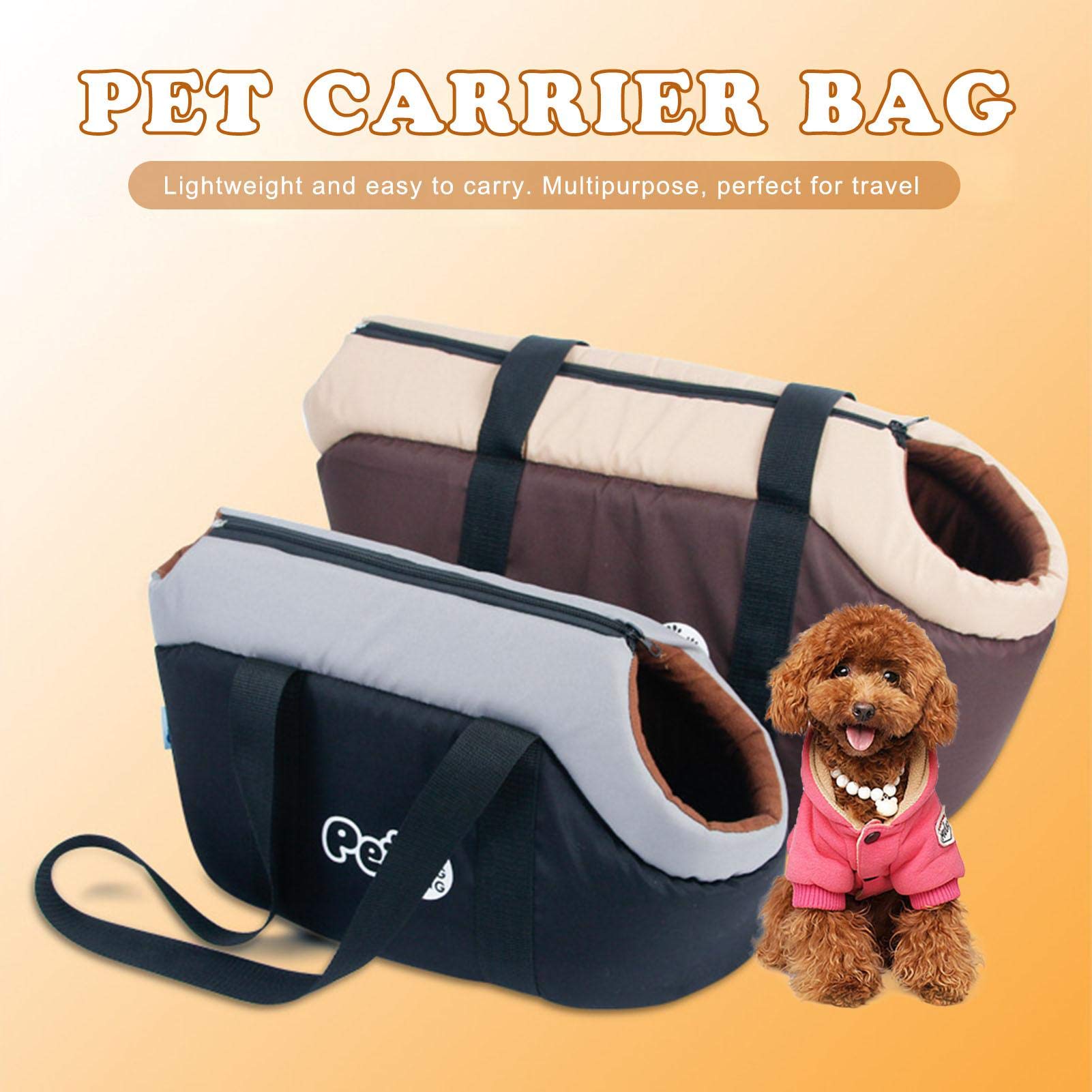 Bolsa de Viaje para Mascotas con diseño de Gato, Bolsa de Transporte de Manos Libres, Bolsa de Hombro Plegable para Mascotas, Bolsa de Transporte de Malla Transpirable, para Perros pequeños y Gatos