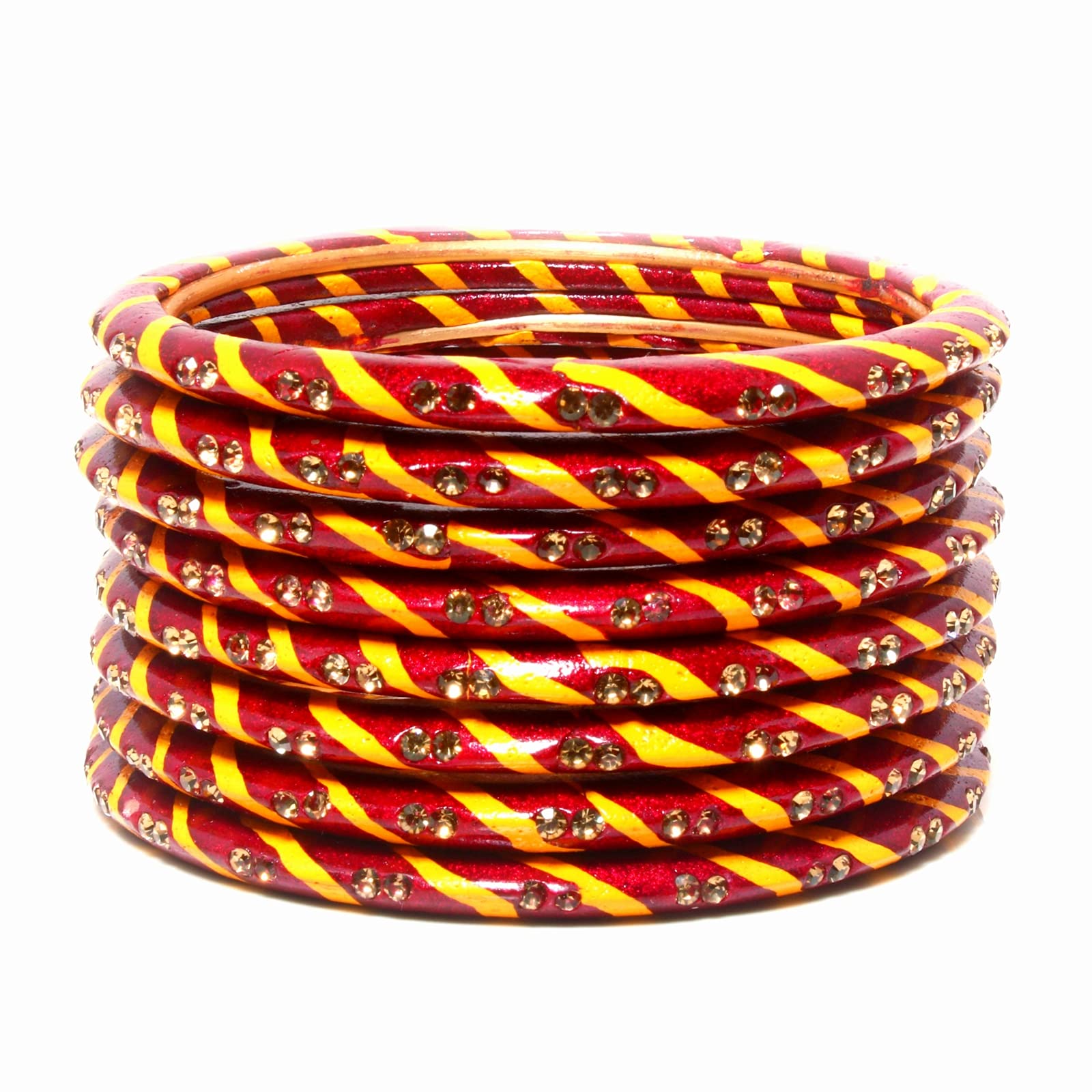 Suprimo fashion Bangles Womens Jaipuri Lahriya Lakh Bangles Sets (8 Pack) (B09312LTKQ) Amazon Price History, Amazon Price Tracker