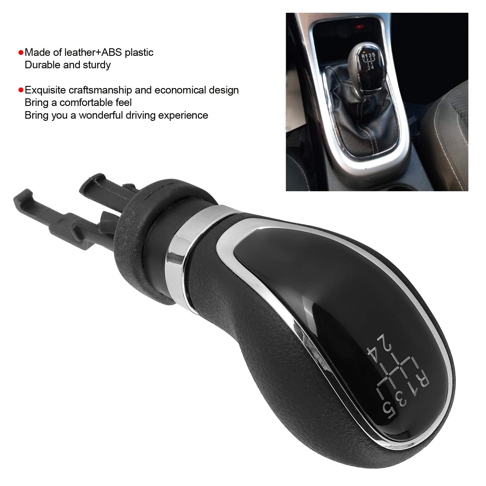 Auto Pomello Cambio Per Buick Per Excelle GT/XT 2009-2014/Manuale 5/6 Velocità La Testa Pomello Del Cambio Pallamano Copertura Del Pomello Del Cambio 55565904 Copri Pomello Cambio Auto(5 speed pair
