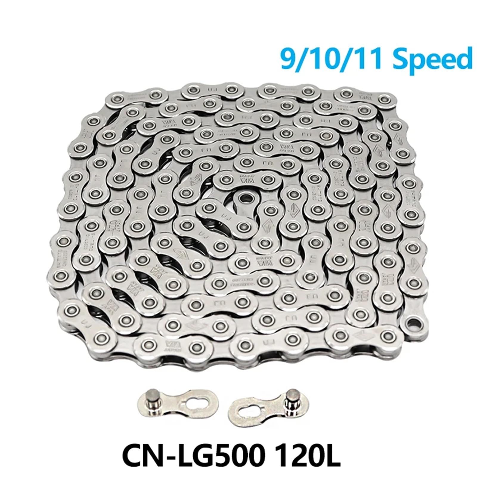 9-fach, 10-fach, 11-fach Kette CN-LG500 116L 118L 120L 122L 124L for Rennräder Originalteile(120L)