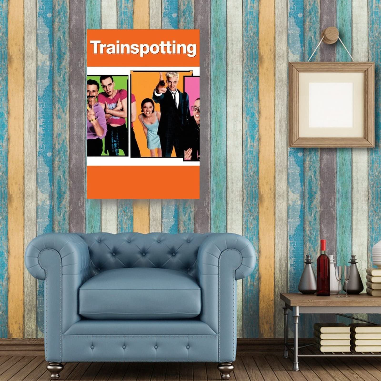 Poster Vintage In Metallo "Trainspotting" - 30,5 X 20,3 Cm, Effetto Retrò, Decorazione Per Bar, Casa O Ufficio
