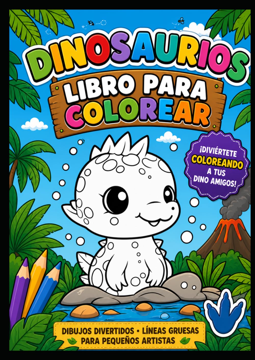 Colorea tus sueños mágicos: Dinosaurios (Pequeños Artistas)