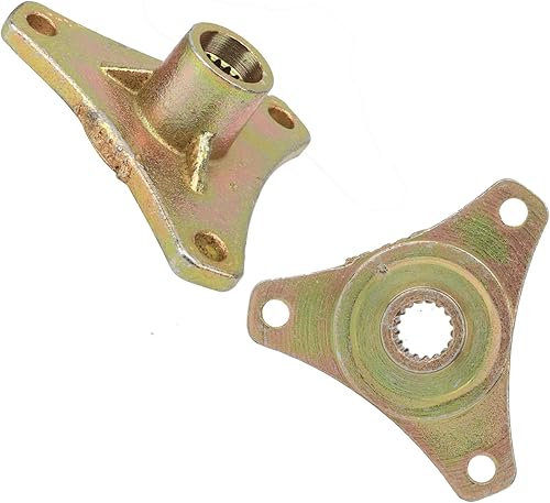 Miniatura 4 de Spline Buje de eje trasero, 2 piezas de aleación de acero 17T, cubo de rueda de 3 pernos, para quad, ATV Kart