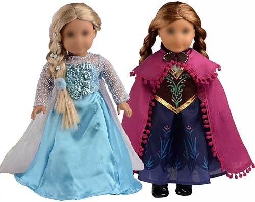 Ropa de muñeca, vestido de princesa, disfraces de reina para muñecas de 18 pulgadas