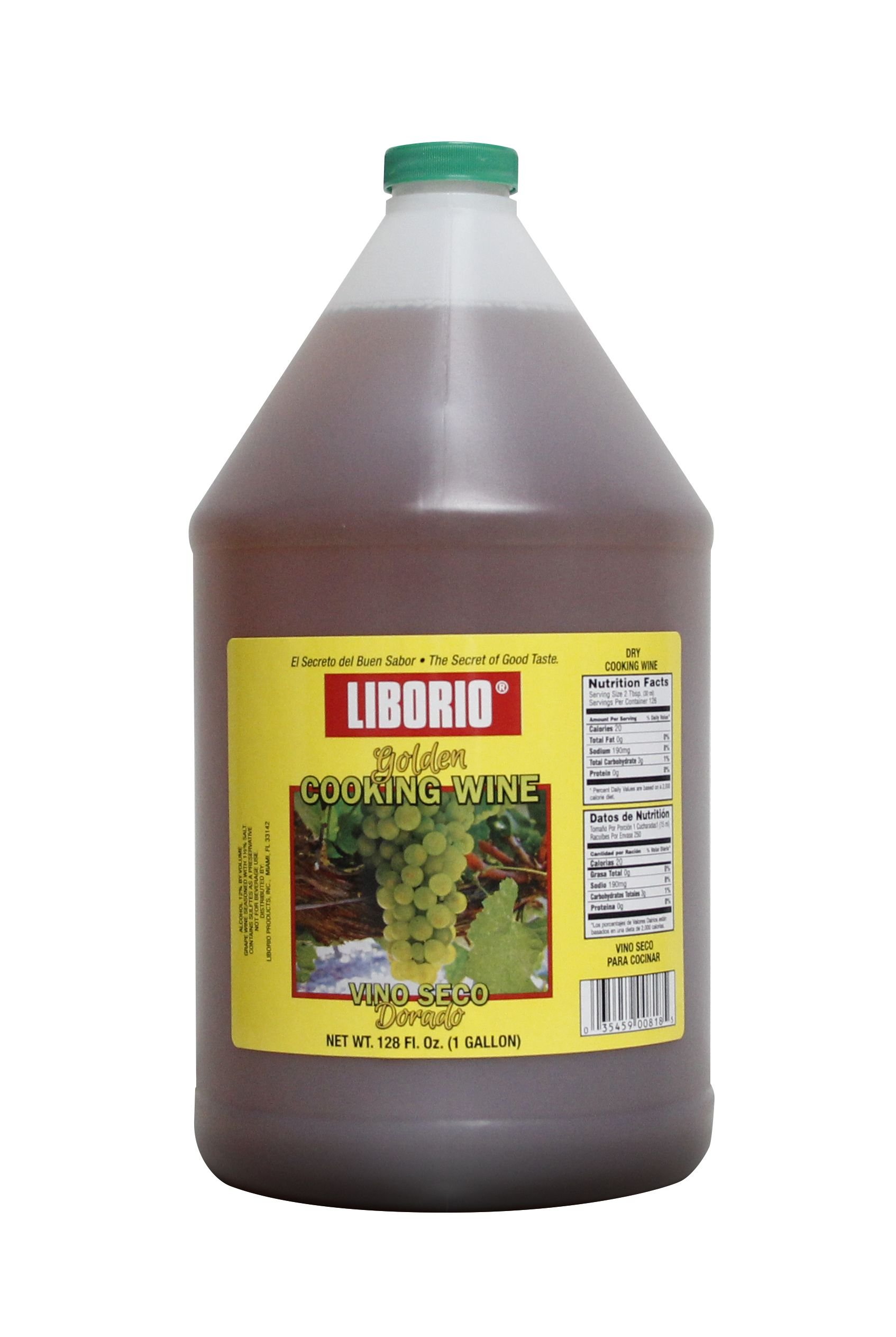 Liborio Premium Golden Cooking Wine, 1 Gallon (128 FL.Oz.)