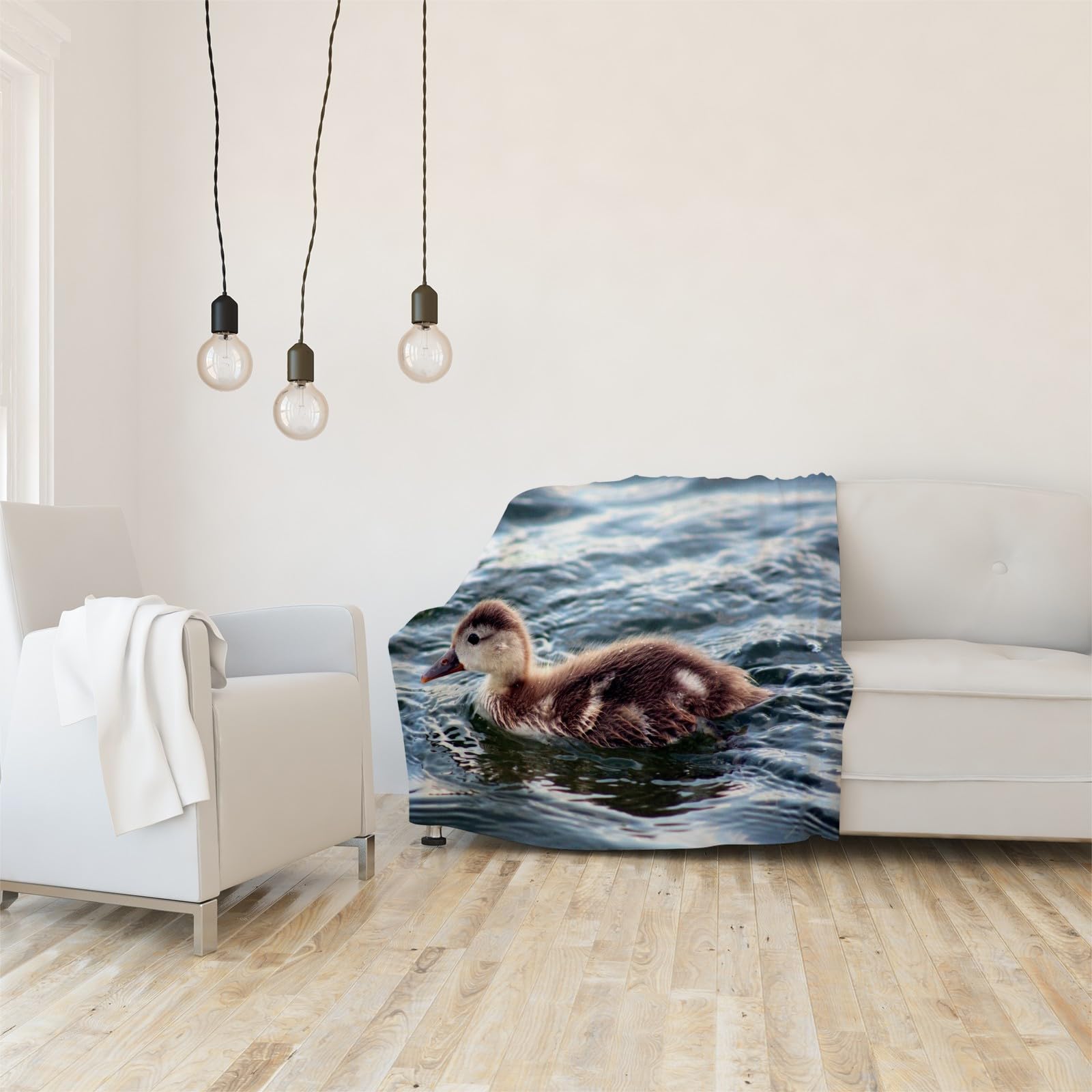 Koc rzeczny Kaczątko Kaczątko Koc Łóżko Pojedyncze Ciepło Miękkie Koce Sofa Puszysty Flanelowy 180 x 200 cm na wszystkie pory roku