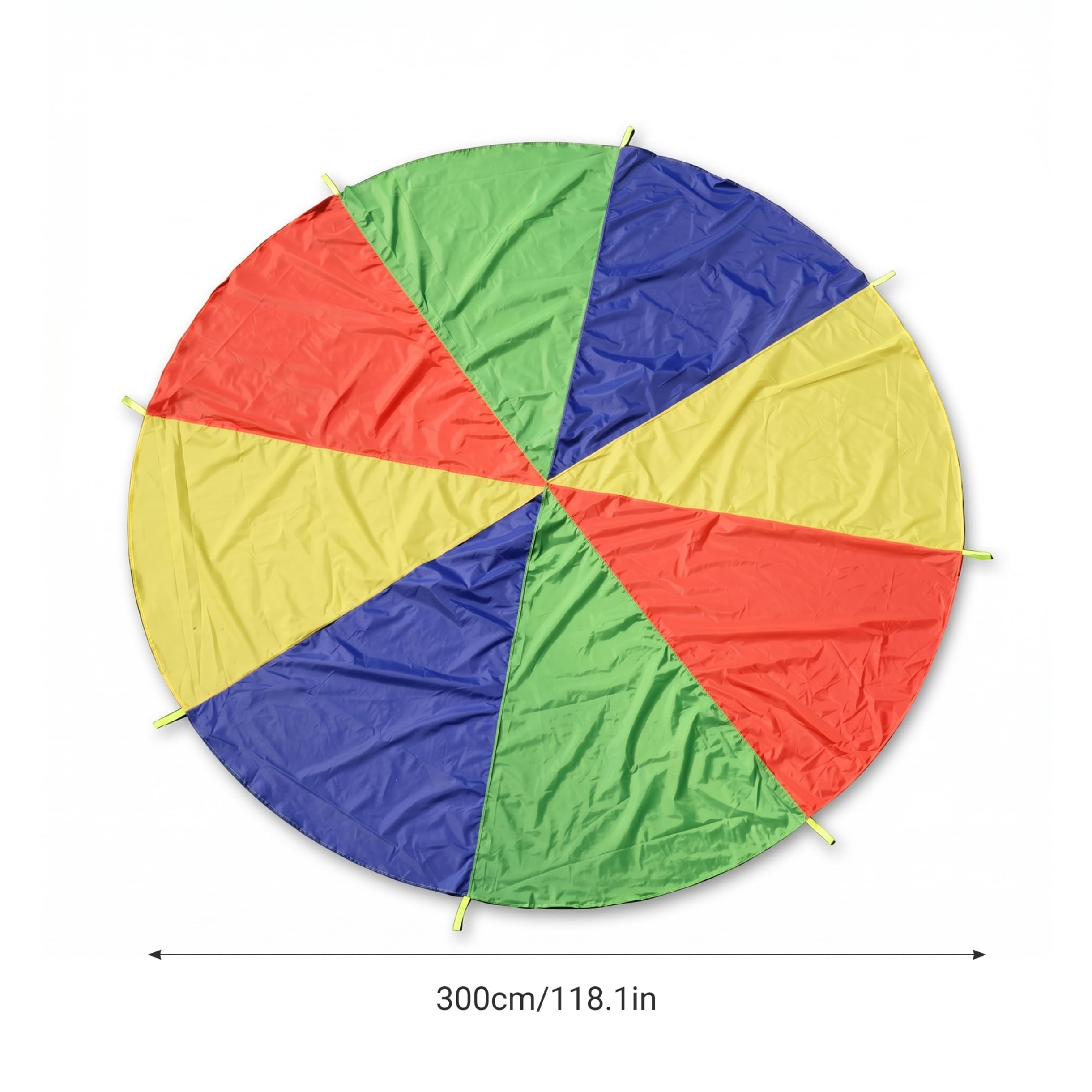 Paracaídas para niños, Juguete sensorial de paracaídas arcoíris de 4 Colores, Juguetes de de 9, 84 pies de diámetro..