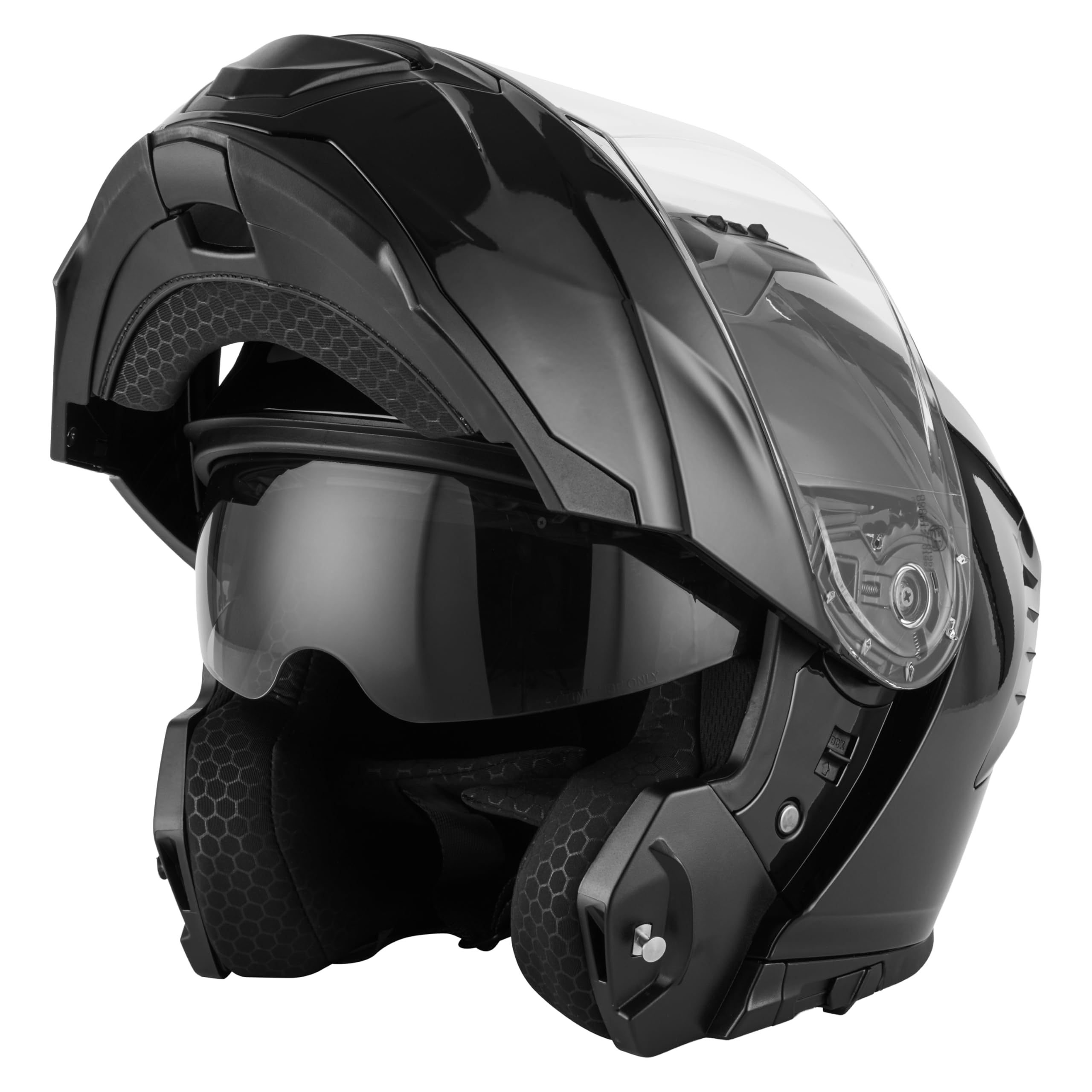 JDC Casco de Moto Integral Frente Abatible Modular - Doble Visera Retráctil ECE 22.06 - Lynx