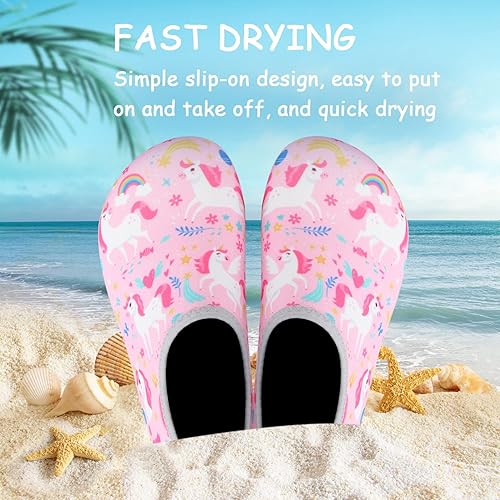 Miniatura 5 de ANLUKE Zapatos de agua para niños y niñas, calcetines de agua descalzos, secado rápido, playa, natación, deportes al aire libre, para niños pequeños