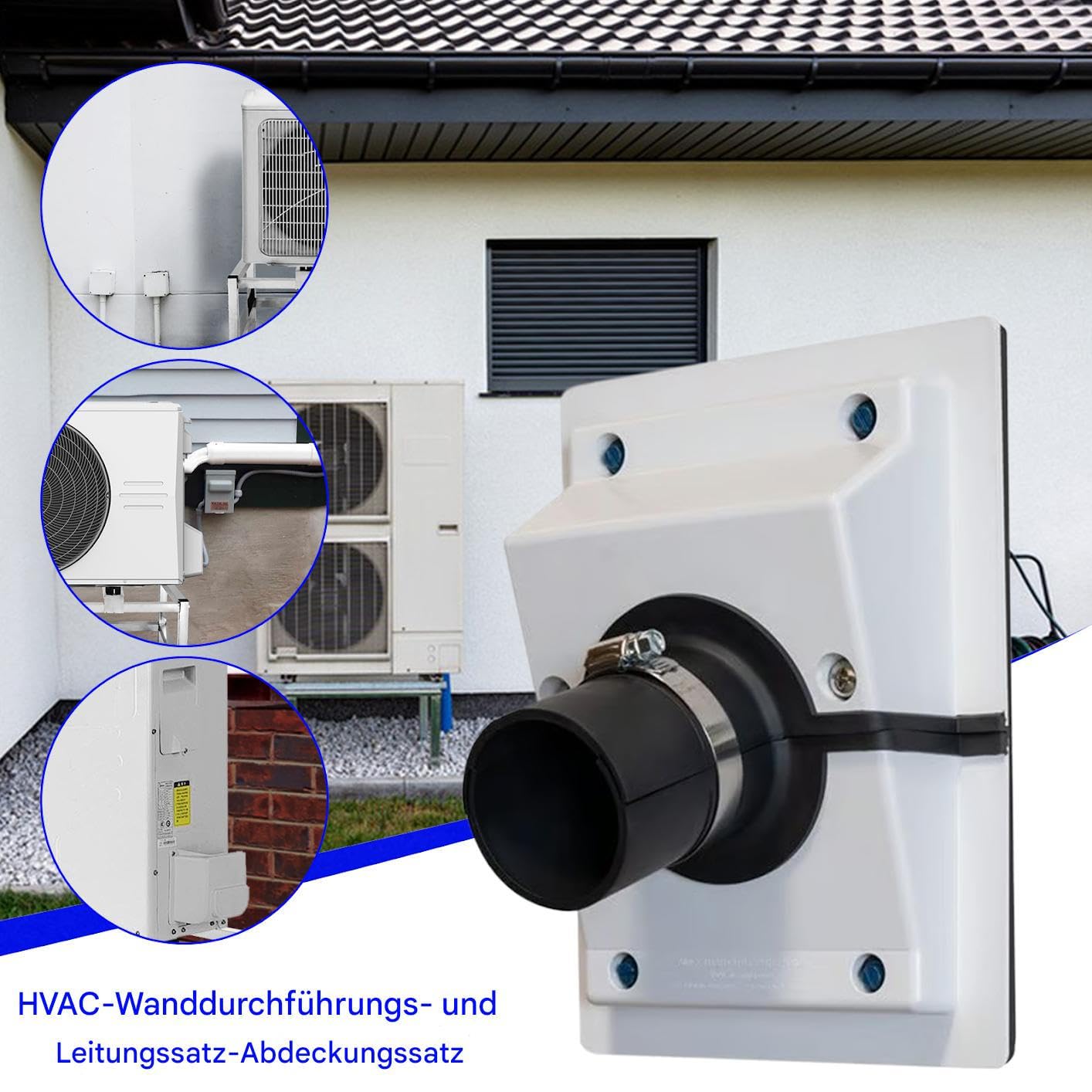 HVAC Wanddurchführungsset - Abdeckung Für Kältemittelleitungen Klimaanlage