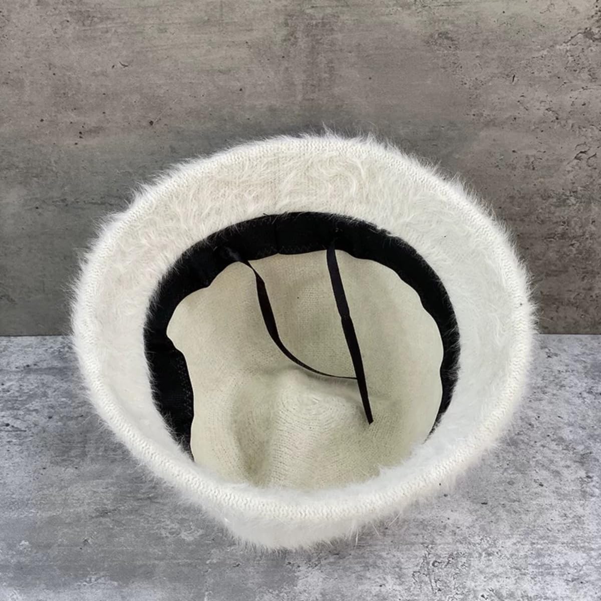 Winter Floppy Faux Fur Fuzzy Bucket Hat Fluffy Warm Hat Vintage Furry Fisherman Cap for Women - Image 5