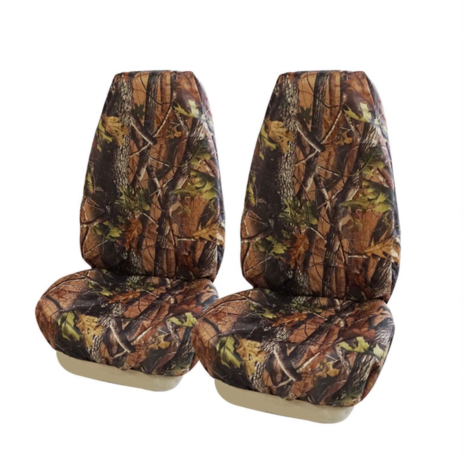 Coche Cubierta Asiento Funda Universal para Asiento Coche Protector Asiento Coche Transpirable Delantero Y Trasero Camuflaje para Vehículos Todoterreno Y Pesca Fundas Asientos Coche(2 Seat)