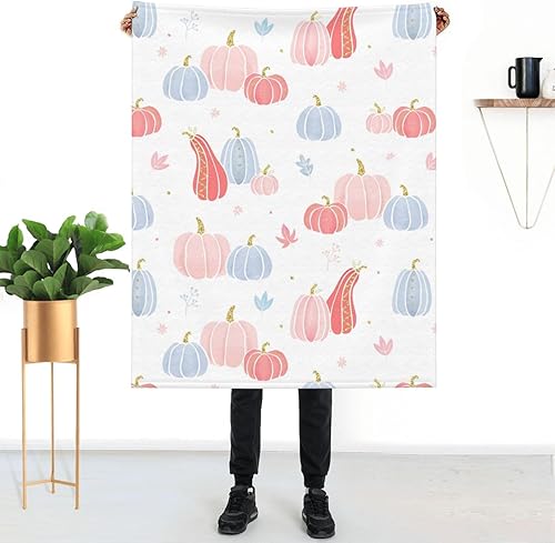 Manta de Acción de Gracias para mujer, suave manta de forro polar de verano, lavable, manta ligera de viaje para sofá, cama, sillón durante todas