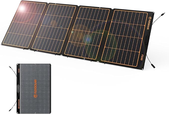 Panel solar FlexSolar de alta potencia para camping y uso prolongado