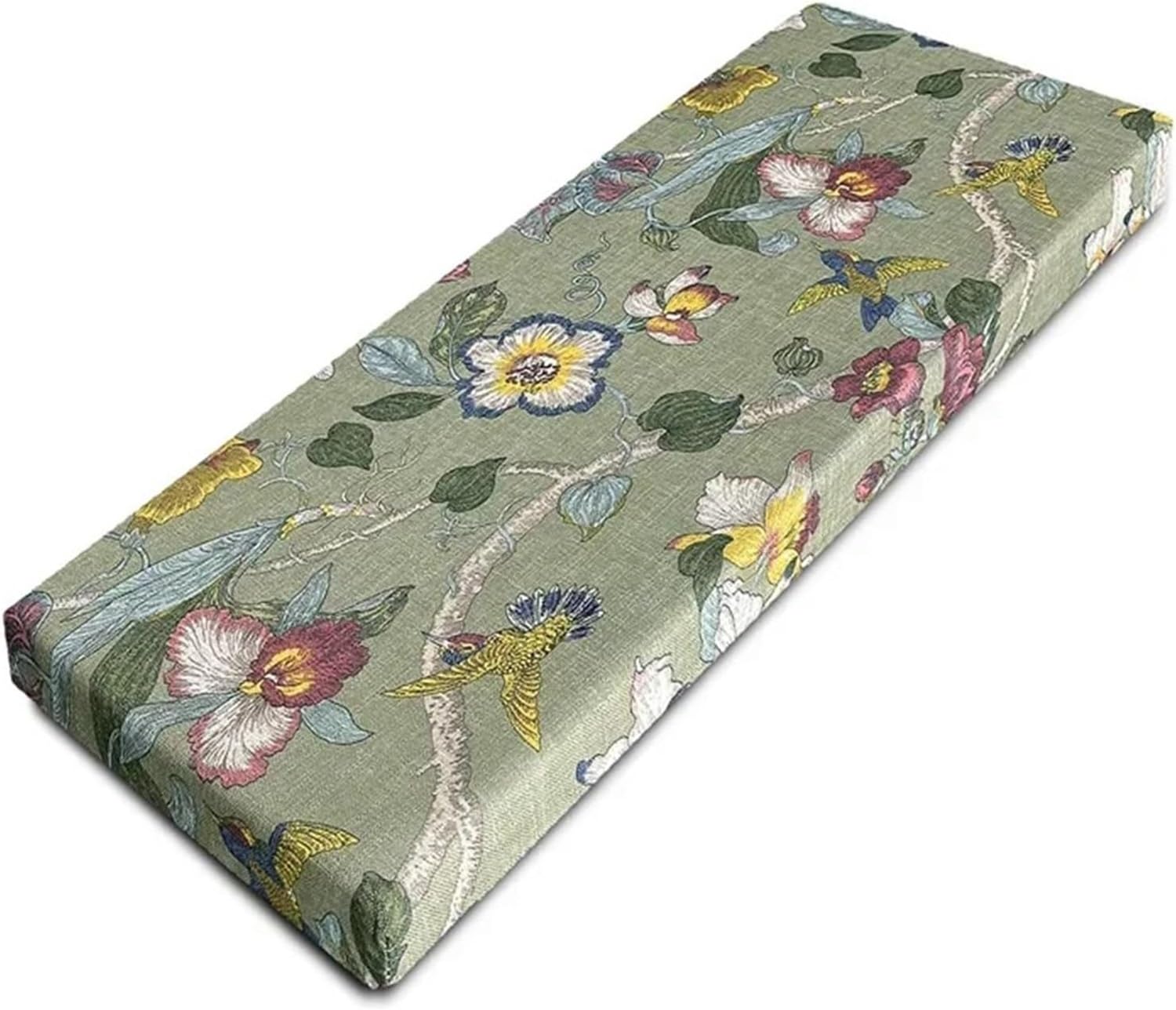 Coussin de banc d'extérieur fourrure antidérapant pour jardin 100x30
