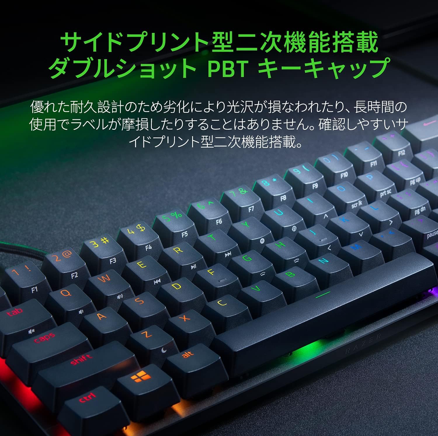 Amazon | Huntsman Mini JP 小型 ゲーミングキーボード テンキーレス