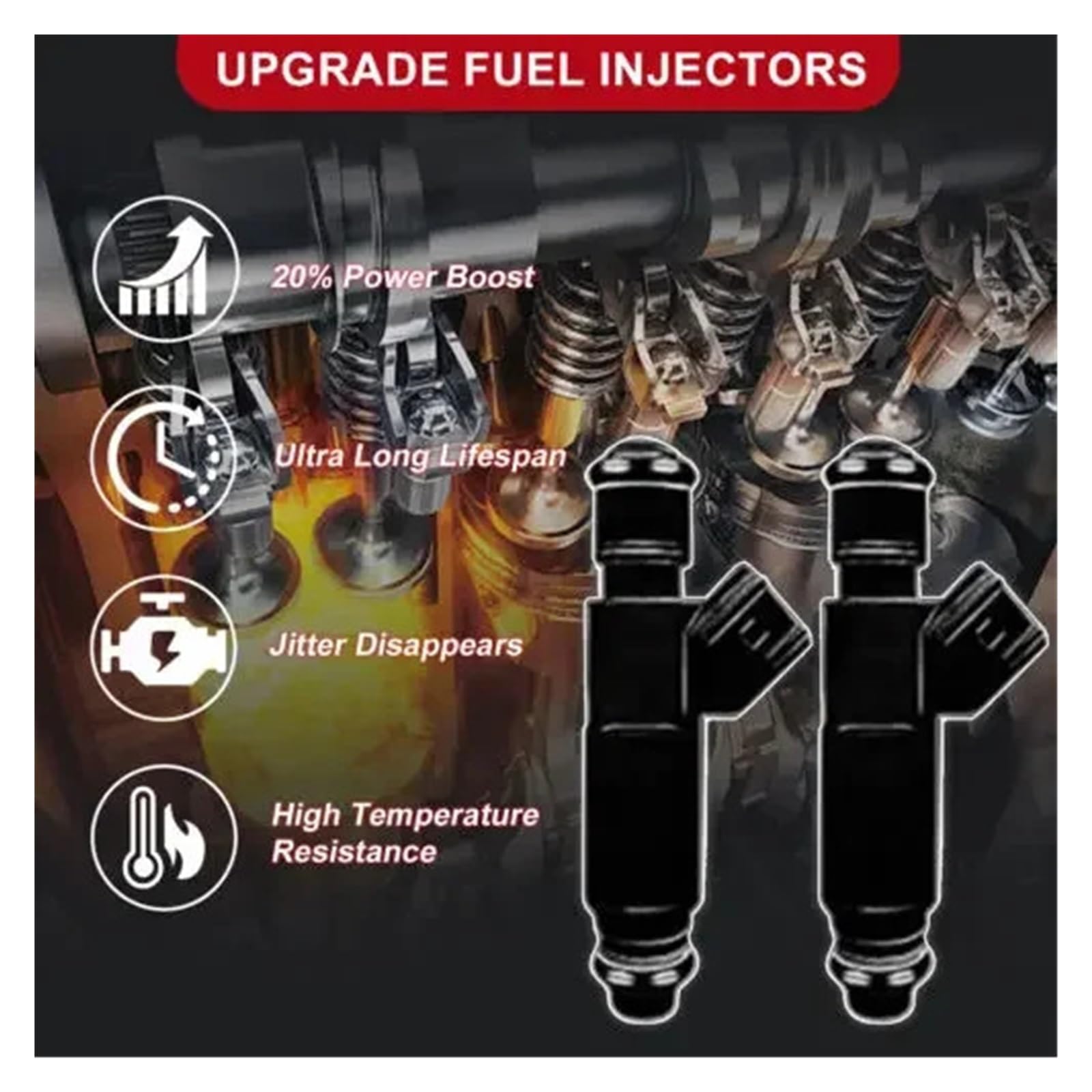 daili Store Lot de 4 injecteurs de Carburant 23250-28070 compatibles avec Toyota Avensis RAV4 1AZ-FSE D4 2AZ-FSE Compatible avec Noah 2.0L 2.4L 2325028070 23209-28070 23209-29065
