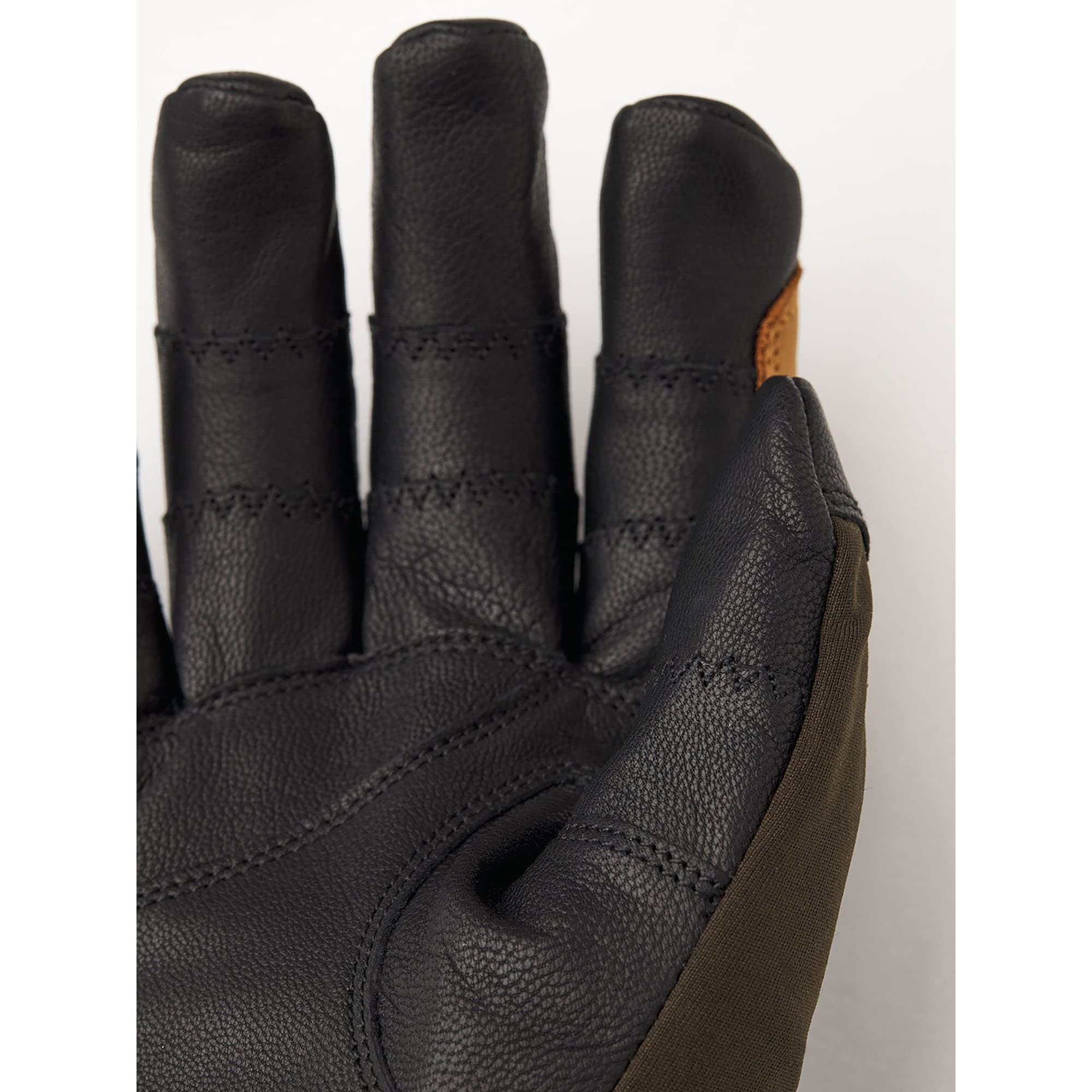 HESTRA Ergo Grip Active Wool Terry Oliv, Gore-Tex Fingerhandschuh, Größe 10 - Farbe Dark Forest - Black