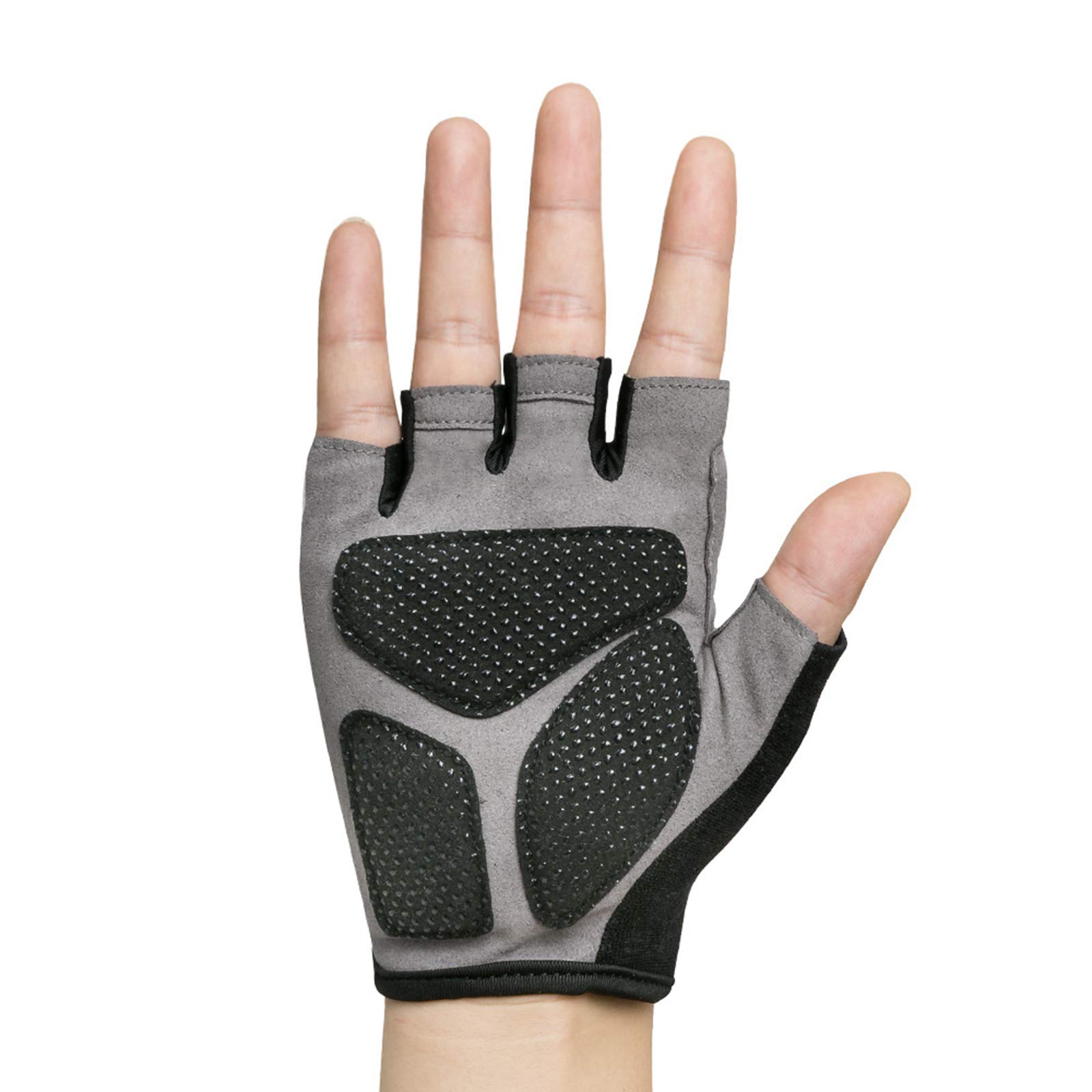 ASDQWER LED Cycling Gloves with Swivel Signal Warning, Half Finger with Steering Light Gloves, Non-Slip, Half Finger Gloves, Skid Proof Breathable Unisex,A,M : Everything Else