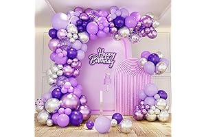 Purple Balloon Arch Kit: A Pastel Burst for Your Special Celebrations