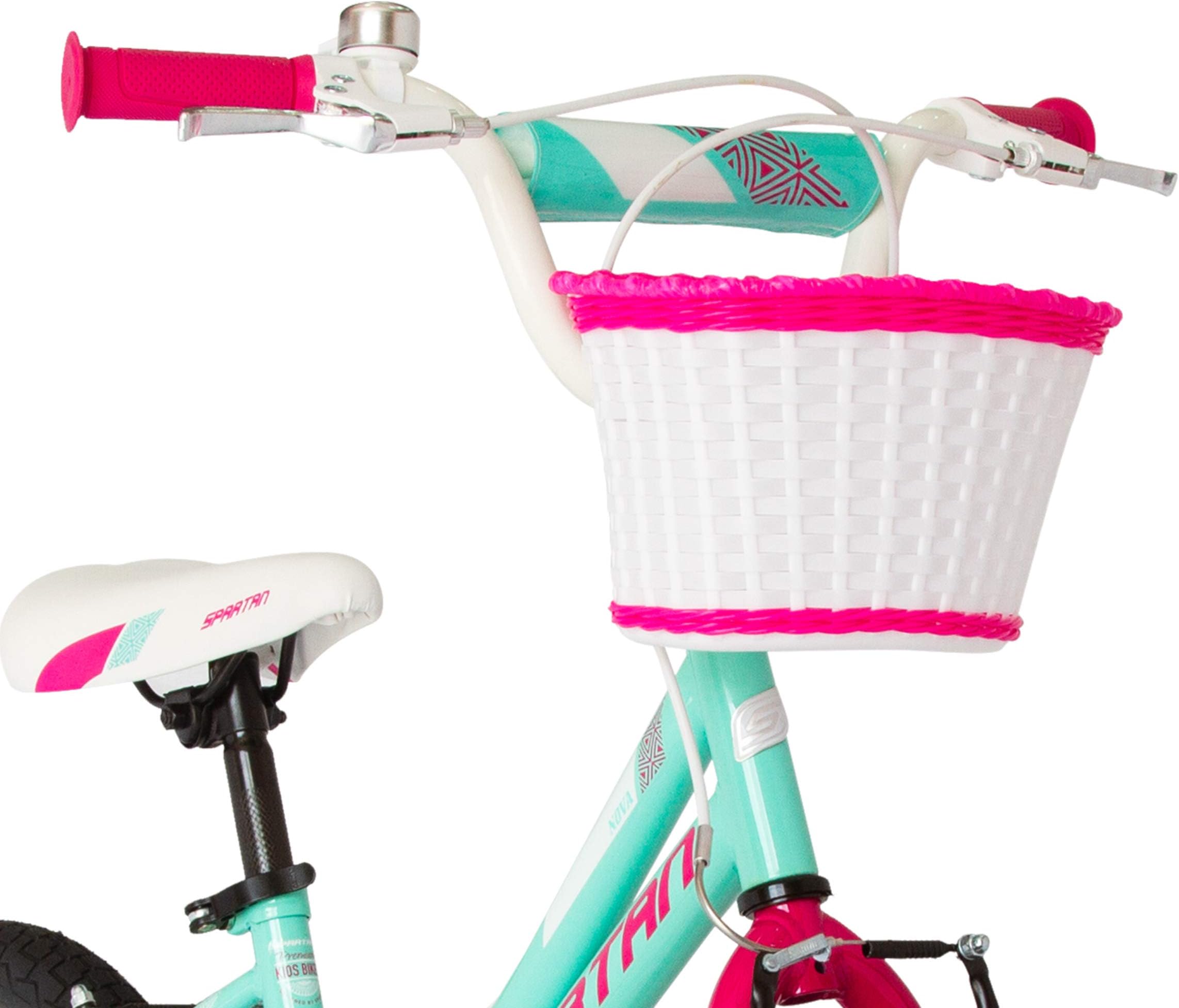 Spartan Nova Kids’ Bicycle for Ages Three to Nine | Kids cycle & Toddler Bike with Training Wheels | Boys Bikes & Girls Bike | Kids Bike with adjustable Seat | children Bicycles with Basket