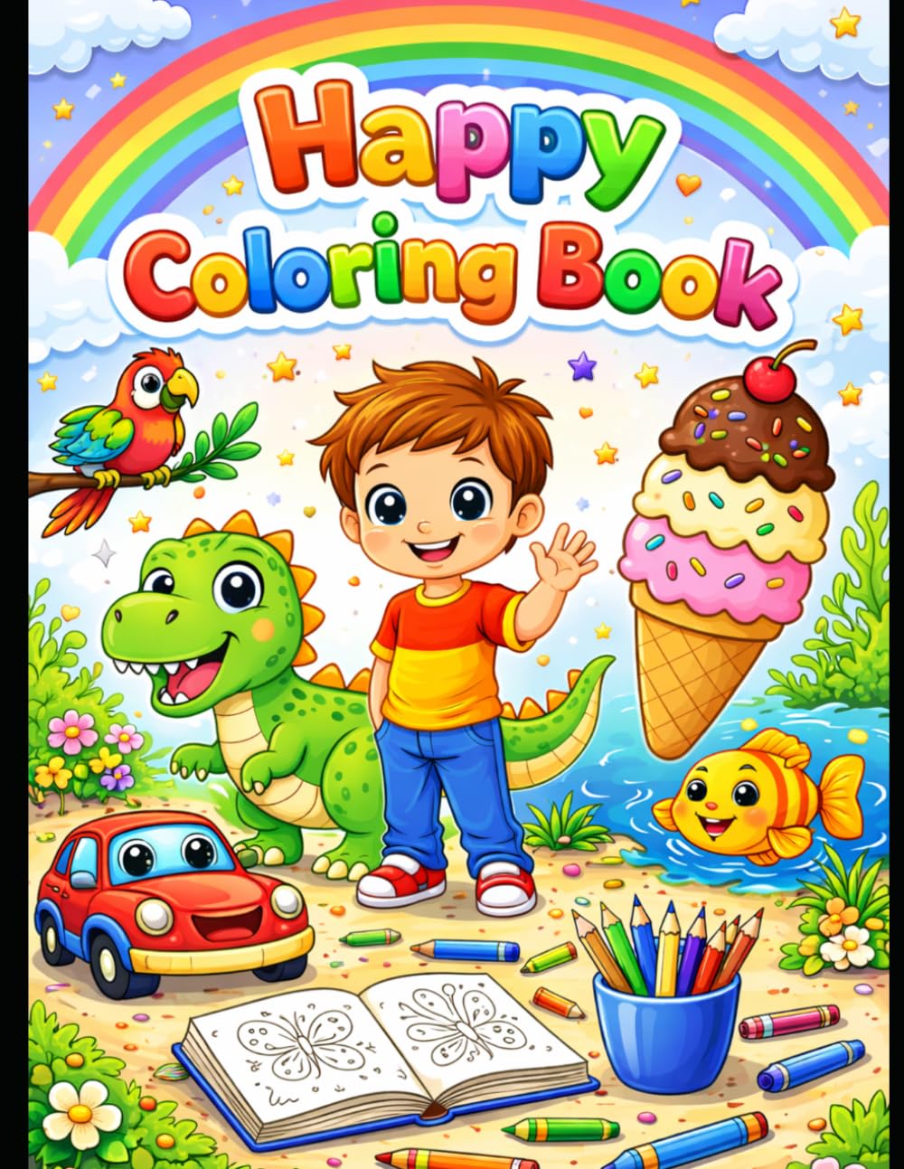 Happy Coloring Book