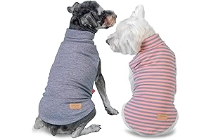 KYEESE 2Pack Dog Turtleneck Sweater Sleeveless Dog Coat Super Soft Cold Weather Dog Vest