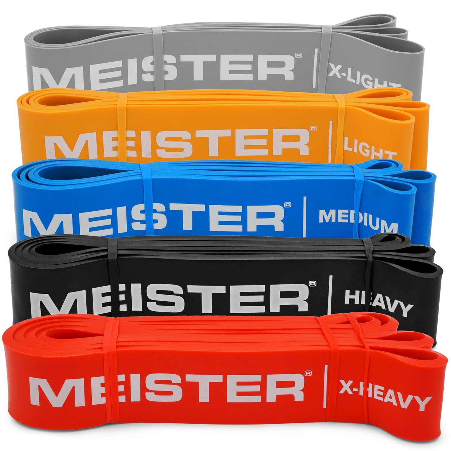 Meister X Band a Larghezza Comfort 41" x 2" Fasce di Resistenza – Fasce Loop Extra Larghe Premium