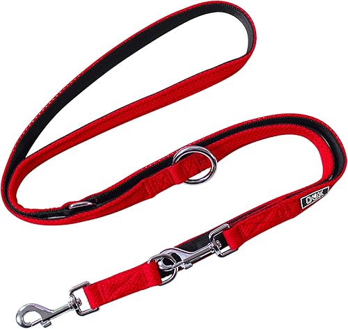 DDOXX Malla de aire de correa para perro, ajustable de 3 longitudes, 6.6ft, muchos colores y tamaños, para perros pequeños, medianos y grandes,