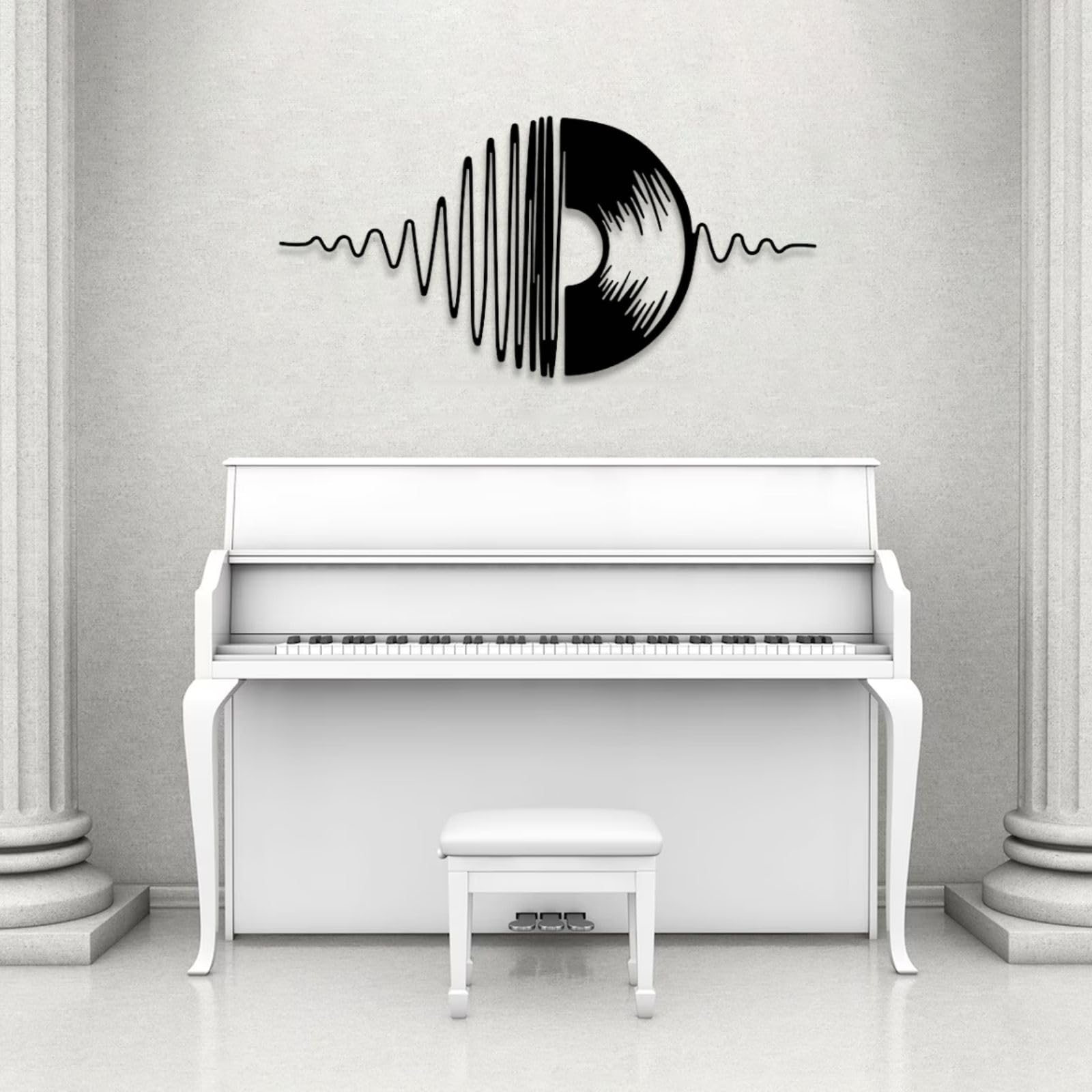 Disco in vinile da parete, scultura moderna per amanti della musica, per soggiorno, camera da letto, corridoio e scale