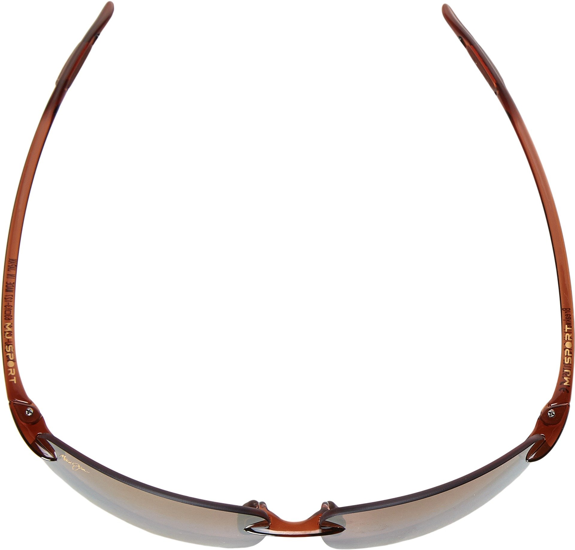 Maui Jim Breakwall Rimless Sunglasses In Gloss Black Polarised 422-02 63 Breakwall