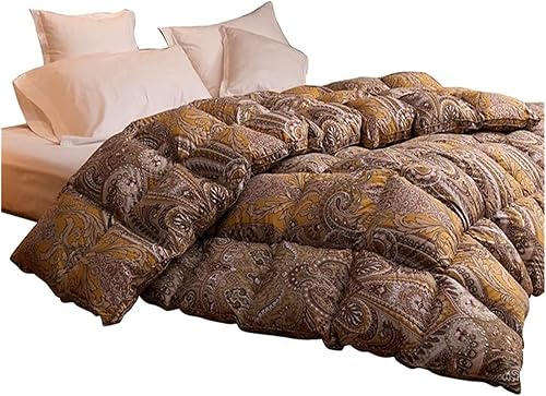 Duvets Duvet 95 White Duck Down Winter Quilt Thicken Warm Single Double Duvet Core Quilts (Color  Brown, Size  200 * 230cm2200g)