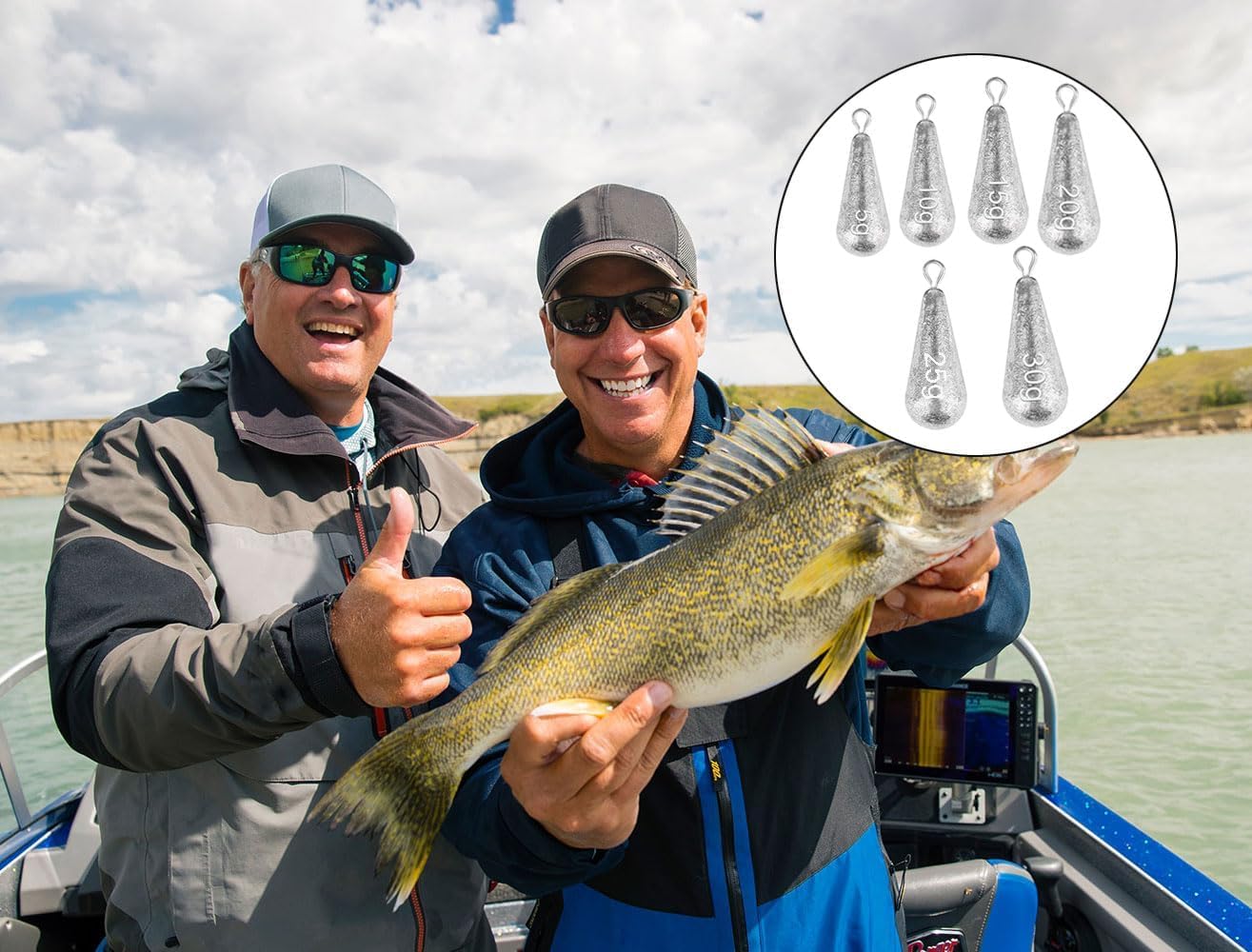 Kit De Plombs De Pêche 30 Pièces – Poids Plomb Drop Shot 3.5g à 20g – Matos De Pêche Au Coup Et En Mer – Accessoires Anti-rouille Et Haute Densité