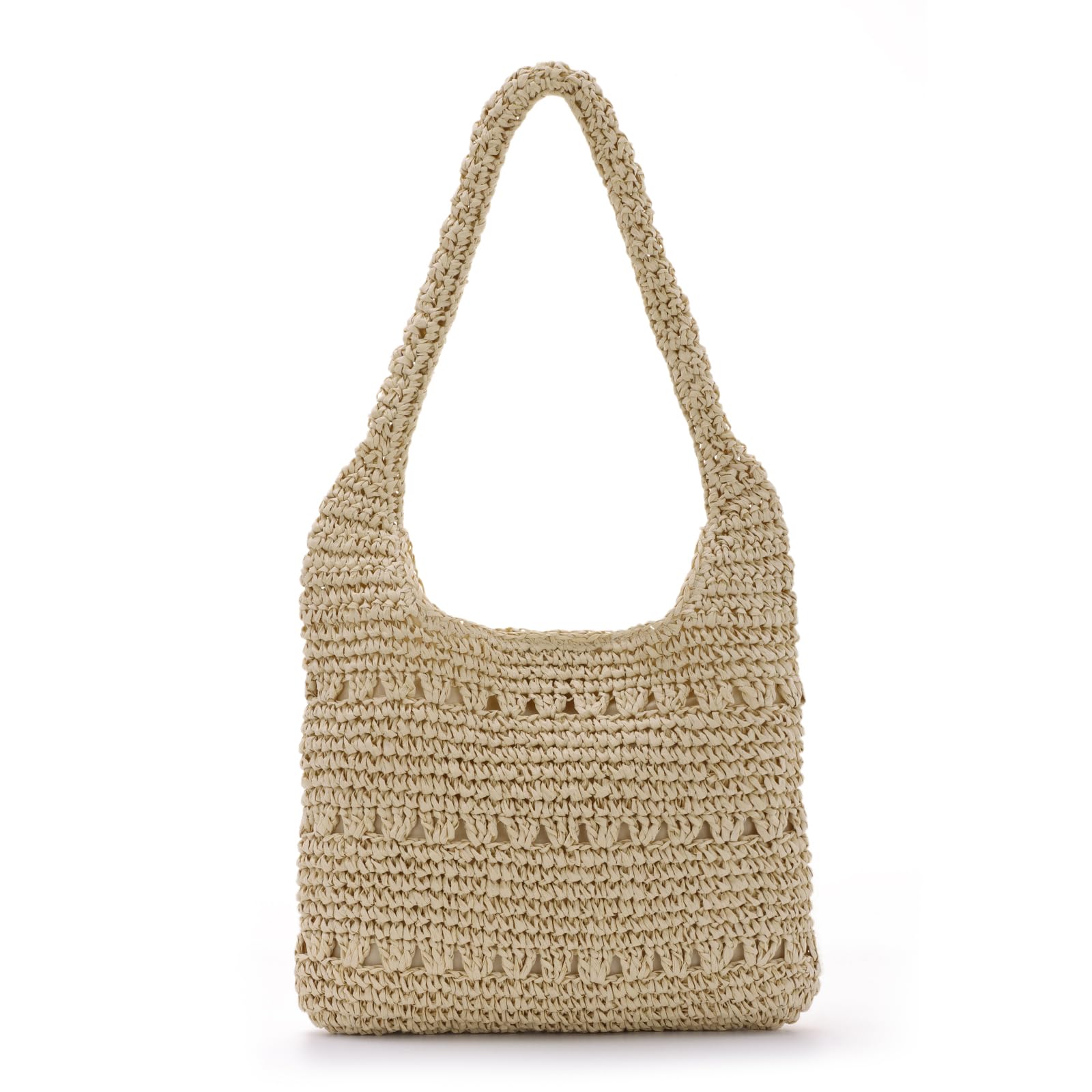 Mujeres verano paja bolsos tejidos playa viaje bolso de hombro vacaciones bolso de mano