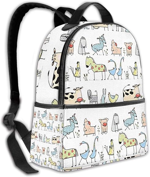 Amazon リュックサック バックパック 面白い漫画の村の家畜 可愛い 軽量 防水 小学生 通学 遠足 キッズ リュック 幼児 子供用 保育園バッグ 幼稚園 女の子 男の子 Phelead リュックサック Amazon リュックサック バックパック 面白い漫画の村の家畜 可愛い 軽量 防水 小学生 通学 遠足 キッズ リュック 幼児 子供用 保育園バッグ 幼稚園 女の子 男の子 Phelead リュックサック