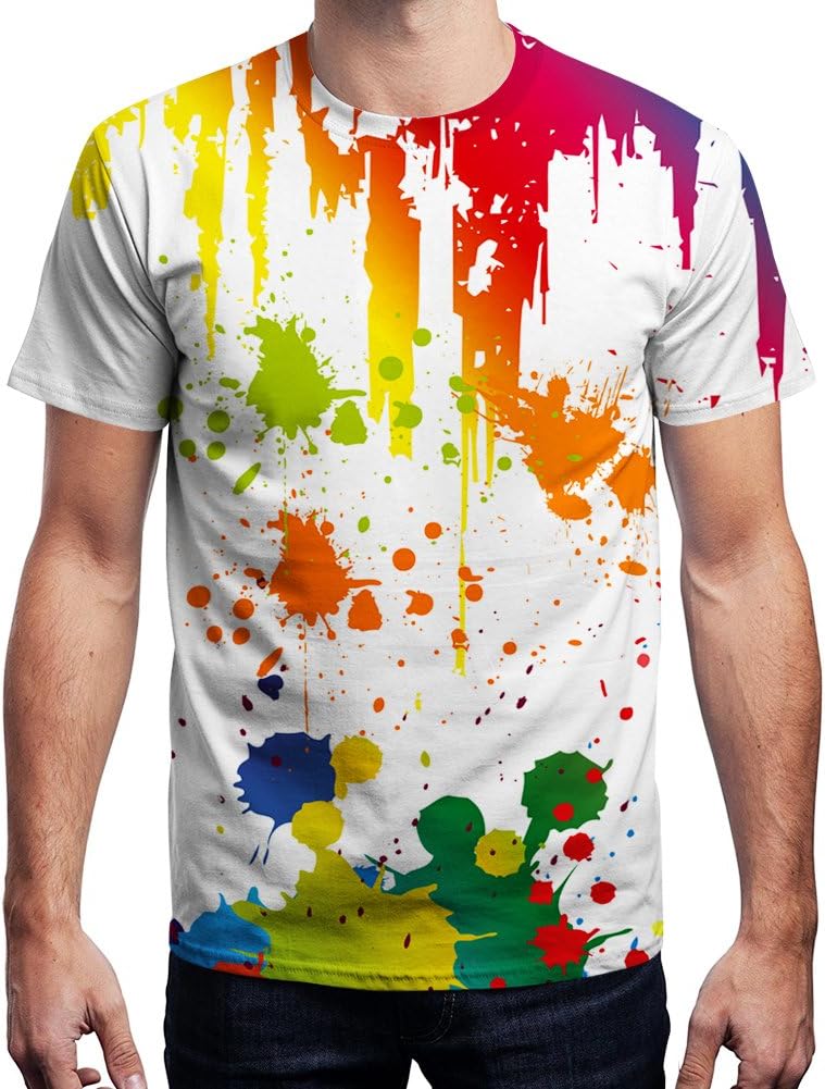 Hgvoetty Unisex 3D Print Shirts Colorful Space Graphic Tees for Men Women Teens - Image 4