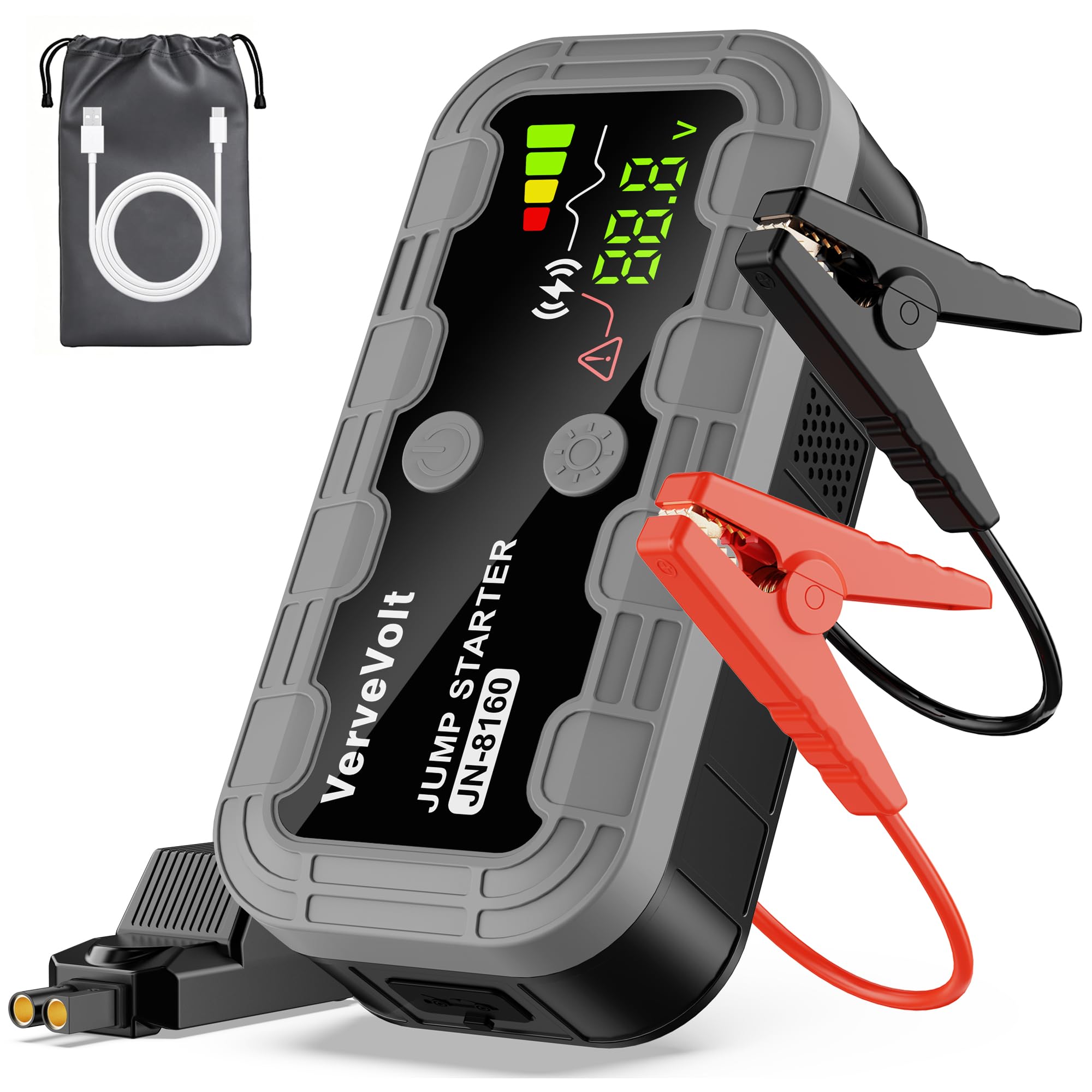 𝐎𝐟𝐞𝐫𝐭𝐚 𝐟𝐥𝐚𝐬𝐡 𝟭𝟬𝟬𝟬𝟬𝗔 Arrancador de Baterias de Coche - Arrancador de Coches Portatil(10L Gas & 9L Diesel), Booster Bateria Grand éCran LCD y Linterna LED, Car Jump Starter, Upgrade