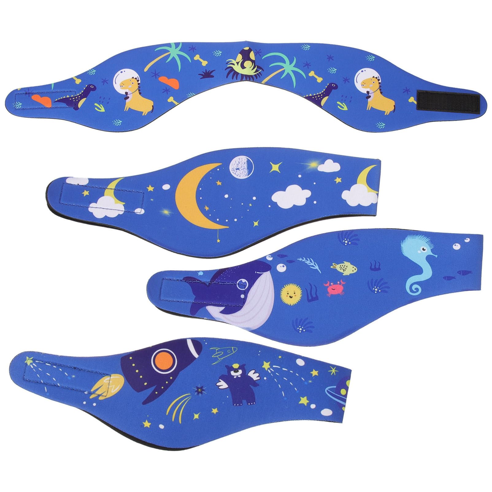 BESPORTBLE Diadema De Natación Banda para El Cabello De Natación Nadar Gorro Natacion Gorro De Piscina Bandas para La Cabeza De Natación Diadema De Baño Neopreno Blue