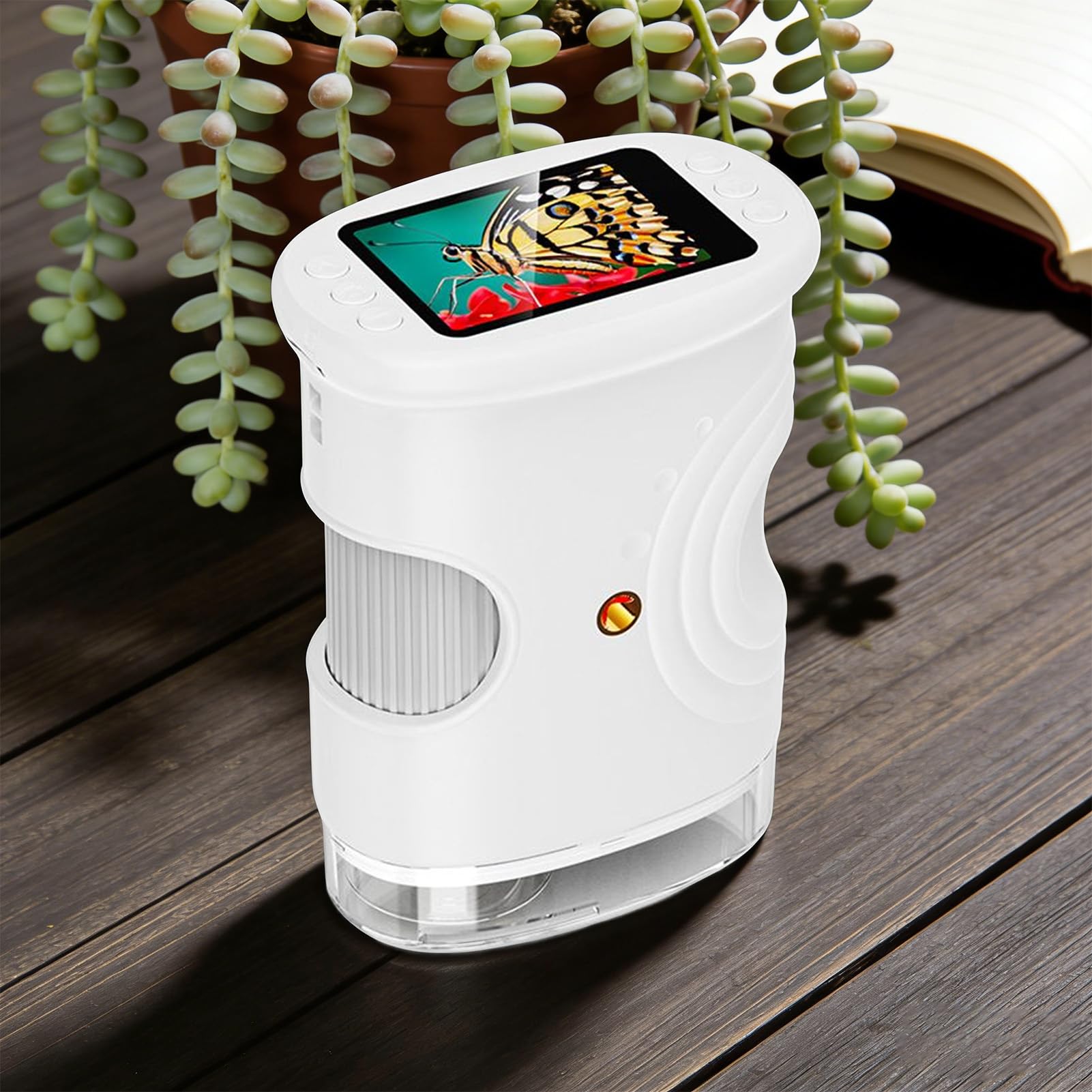 Microscopio Portatile per Bambini Giocattoli Scientifici Educativi | Microscopio Digitale Manuale con Schermo 5 cm per Casa Scuola Natura Ragazzi Ragazze